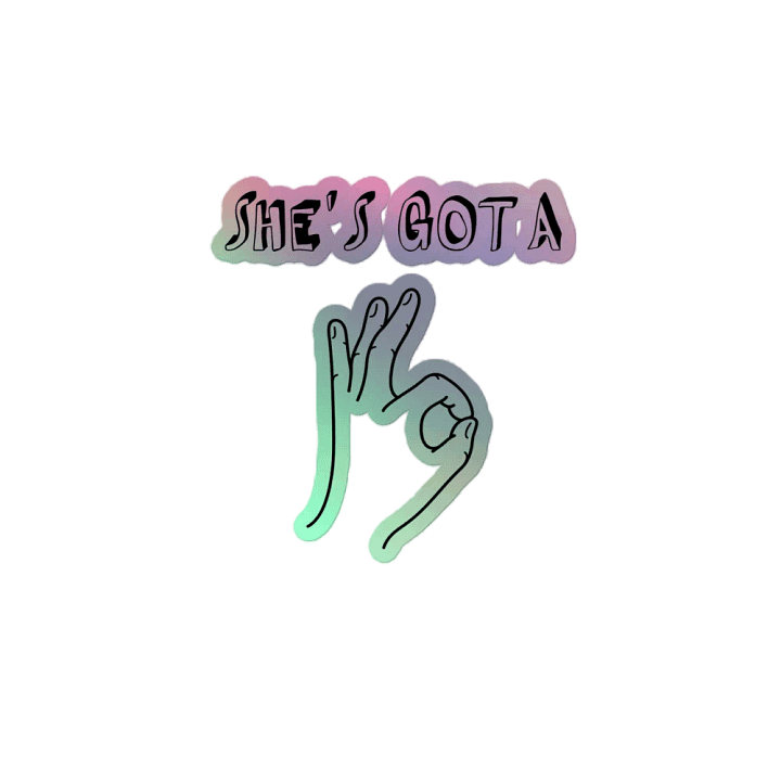 Tiney Hiney Ho Holographic Sticker product image (2)