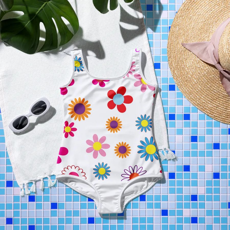 Colorful Flowers - Youth Swimsuit product image (8)
