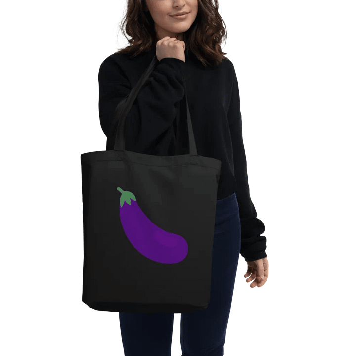 I Love Eggplant Tote Bag product image (2)