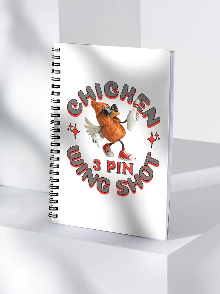 Chicken Wing Shot 3 Pin Bowling Funky Notebook product image (1)