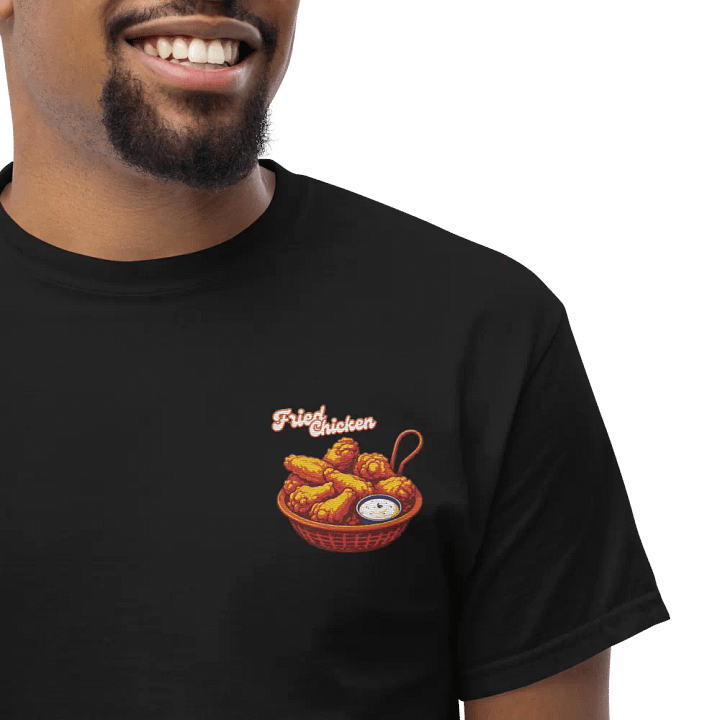 Fried Chicken embroidery T-Shirt product image (2)
