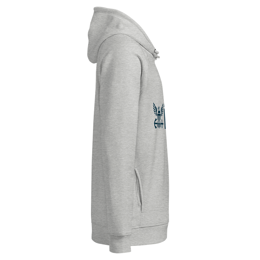 Navy Eagle Trident Organic Hoodie product image (8)
