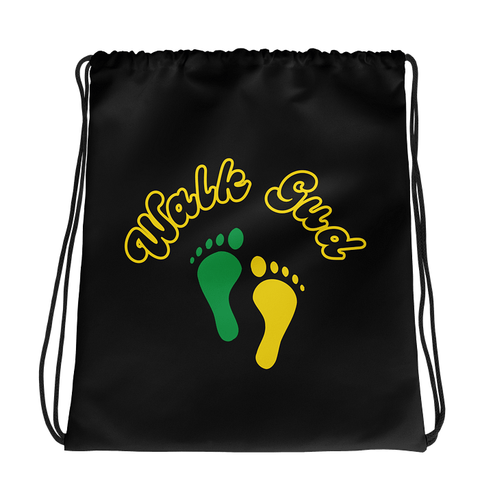Walk Gud Drawstring Bag – Jamaican Blessing Sack for Travel, Beach & Everyday Use product image (1)