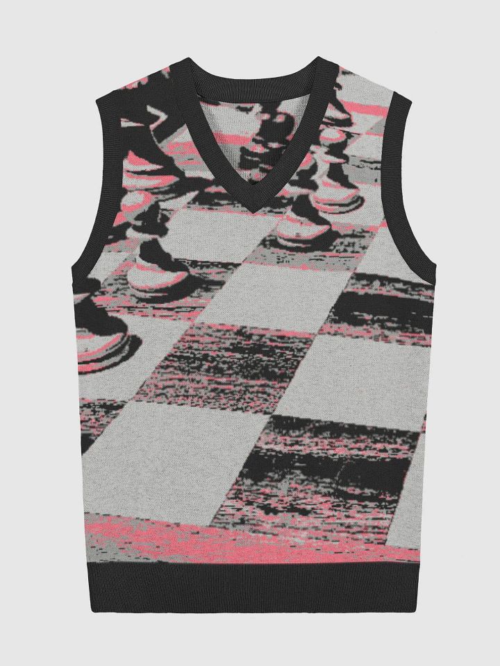 Pink Chess Knit Vest product image (1)