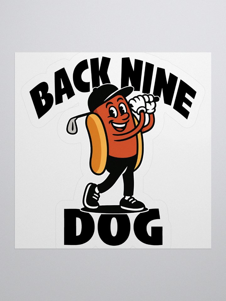 BACK NINE DOG STICKER product image (1)
