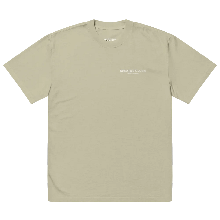Oversized Creative Club Faded Eucalyptus T-Shirt product image (3)