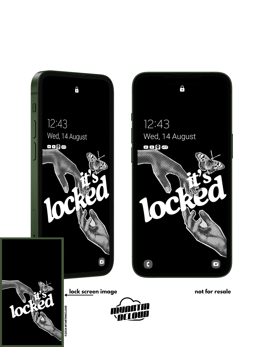 its locked - Artistic Hands Lock Screen Wallpaper product image (1)
