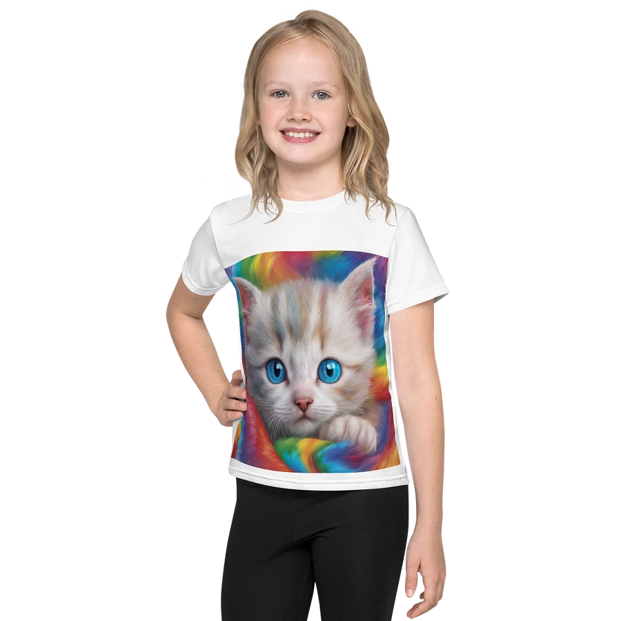 Dreamlike Blue-Eyed Kitten All-Over Print Kids T-Shirt product image (1)