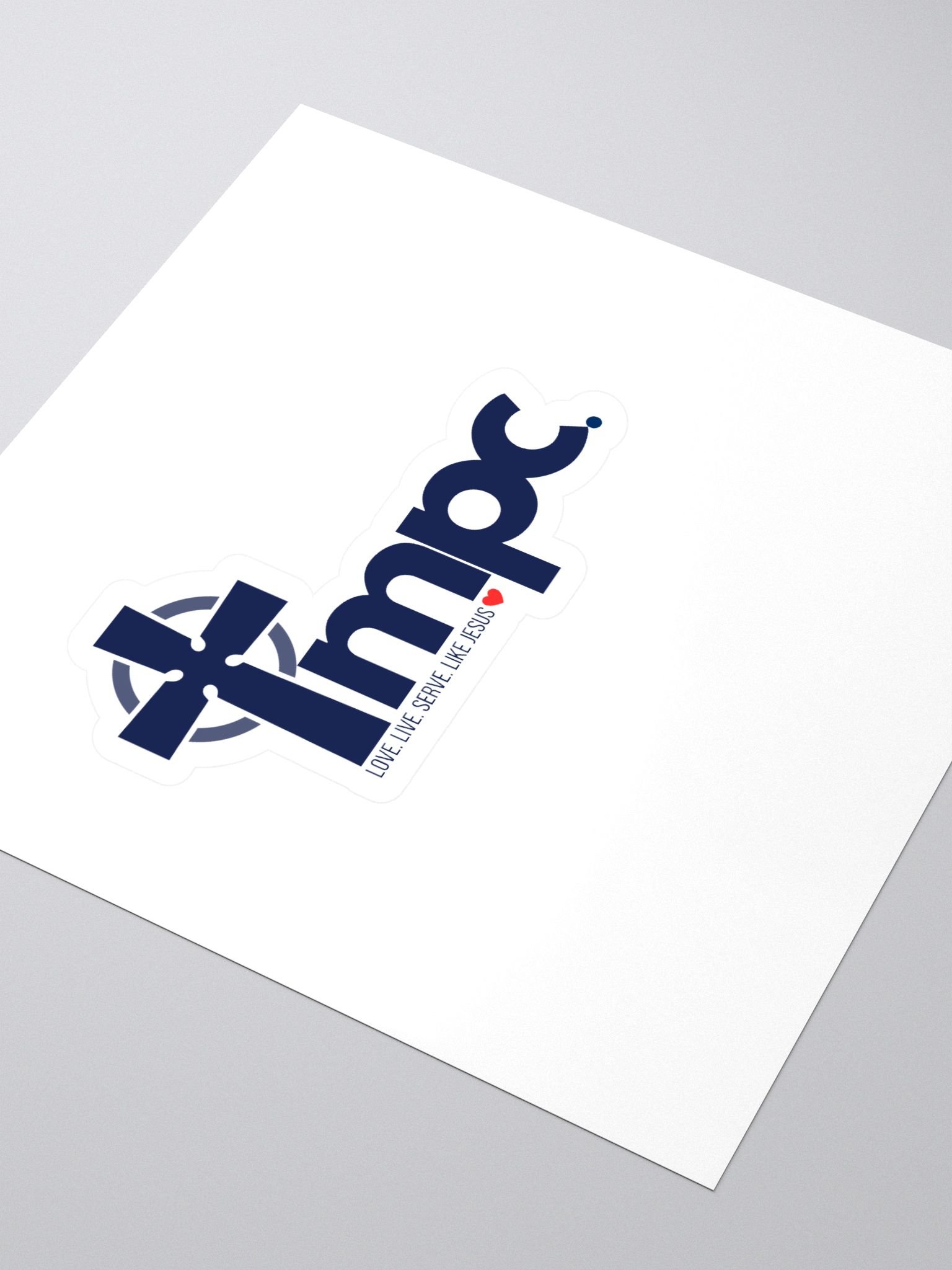 Cross Logo: LOVE.LIVE.SERVE.LIKE JESUS Sticker product image (3)