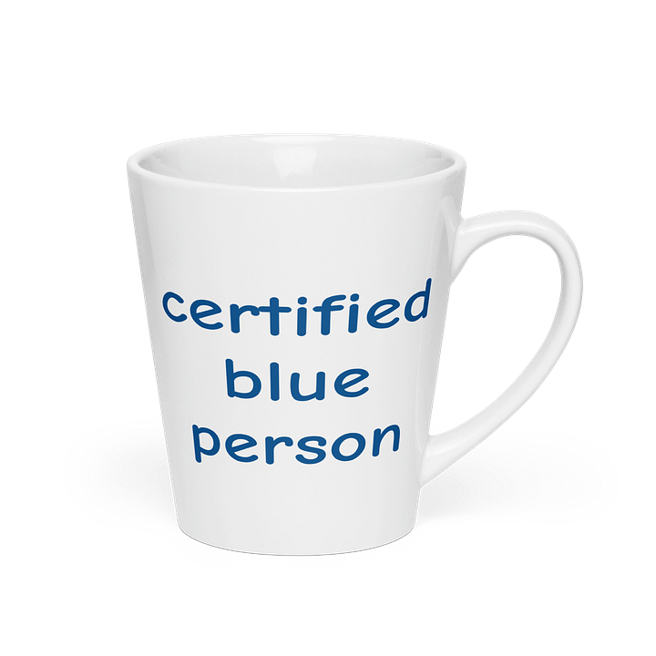 Certified Blue Person Latte Mug 12oz product image (2)