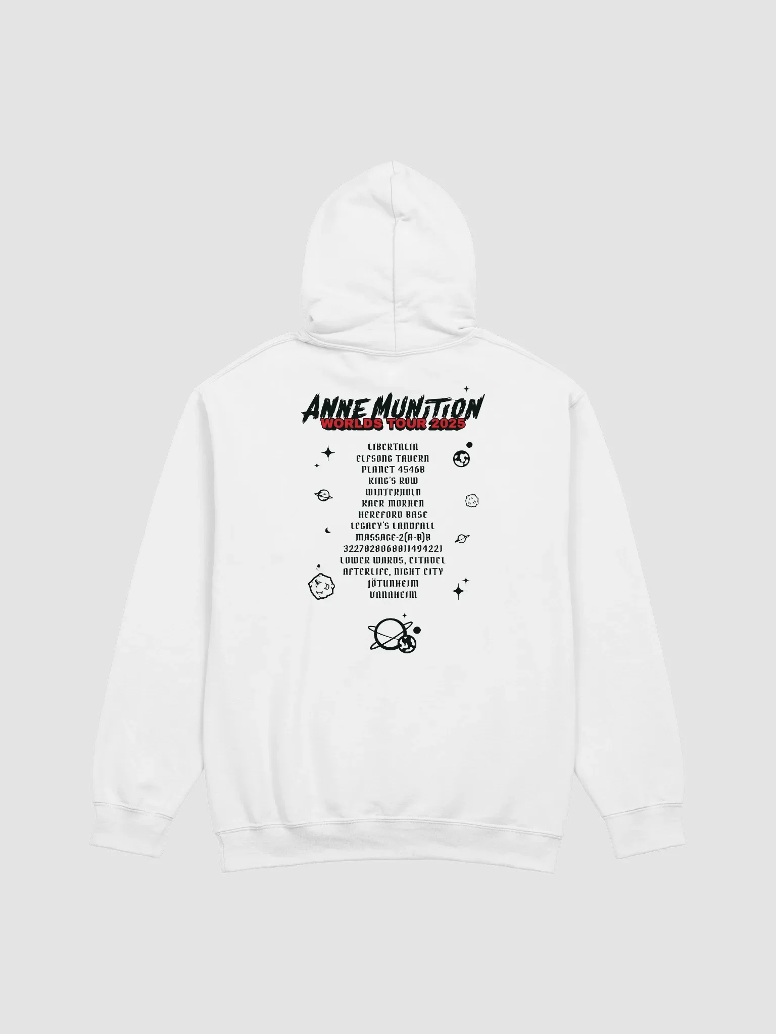 Anne Munition Worlds Tour 2025 - Hoodie (Light) product image (3)