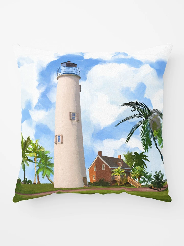 St. George Island Lighthouse – Florida Throw Pillow product image (1)