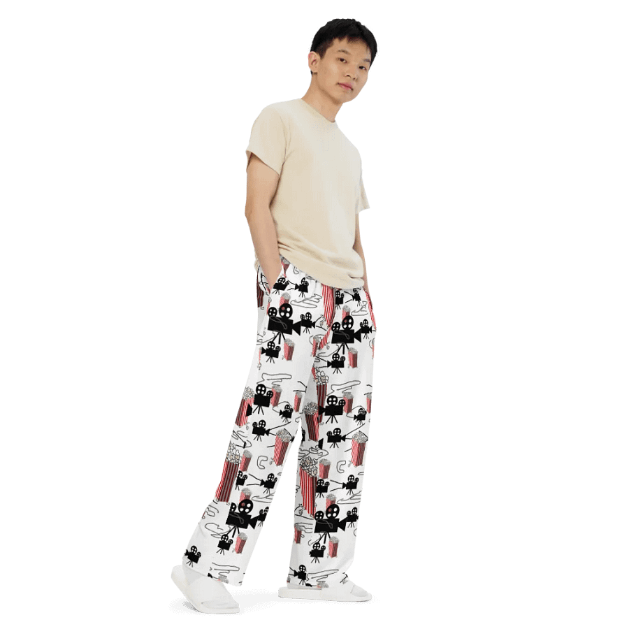 Movie Reels and Popcorn Wideleg Pants product image (6)