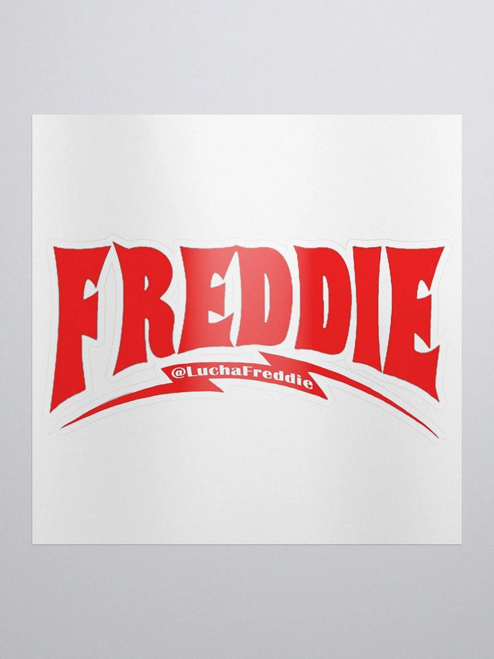 LuchaFreddie Flash logo sticker product image (1)