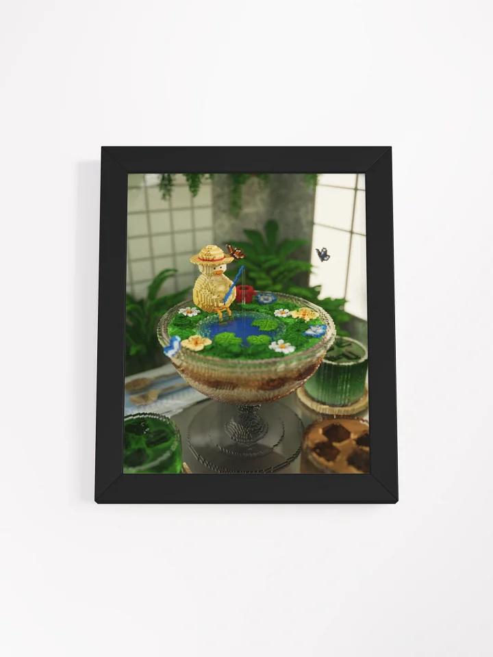 Tiny fishing 🌙 Framed art print product image (3)