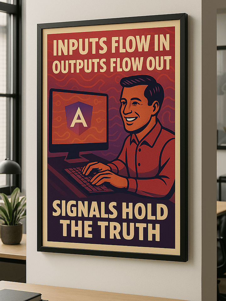 "Signals Hold the Truth" Angular Art for Dev Workspaces product image (1)