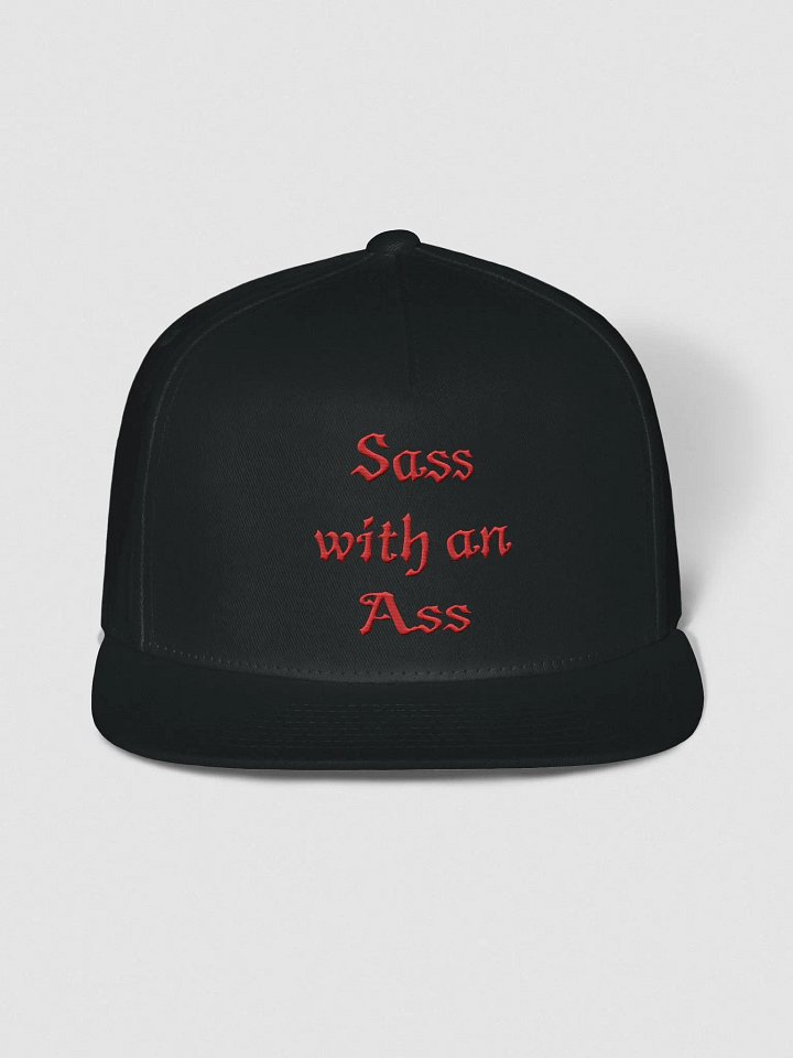 Sass With an Ass Flat Snapback Cap product image (3)