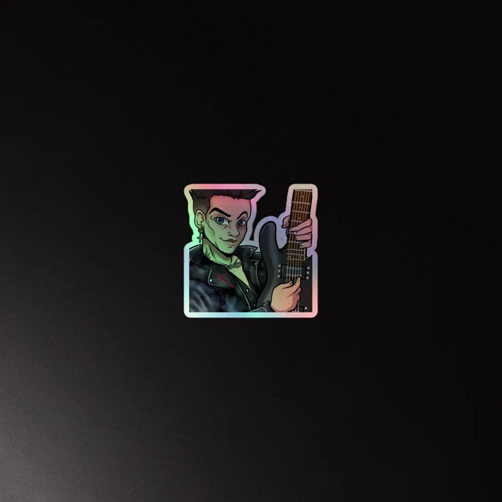 Rockin Riffs Holographic Sticker product image (4)