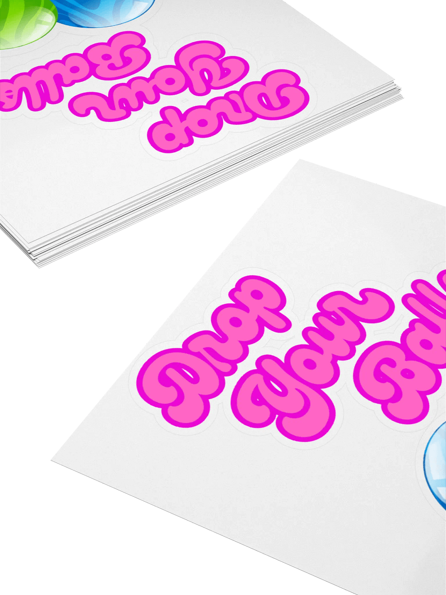 Retro "Drop Your Balls" Stickers product image (10)