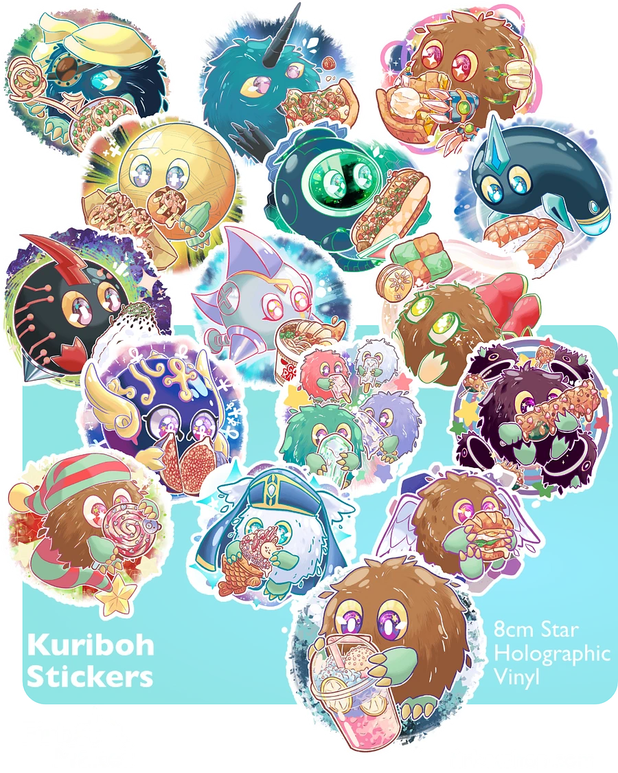 Yu-Gi-Oh! Kuriboh Holographic Stickers product image (1)