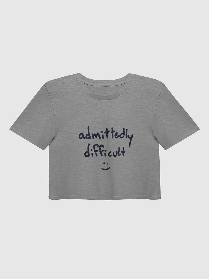 admittedly difficult (#141728) printed cotton crop top product image (1)