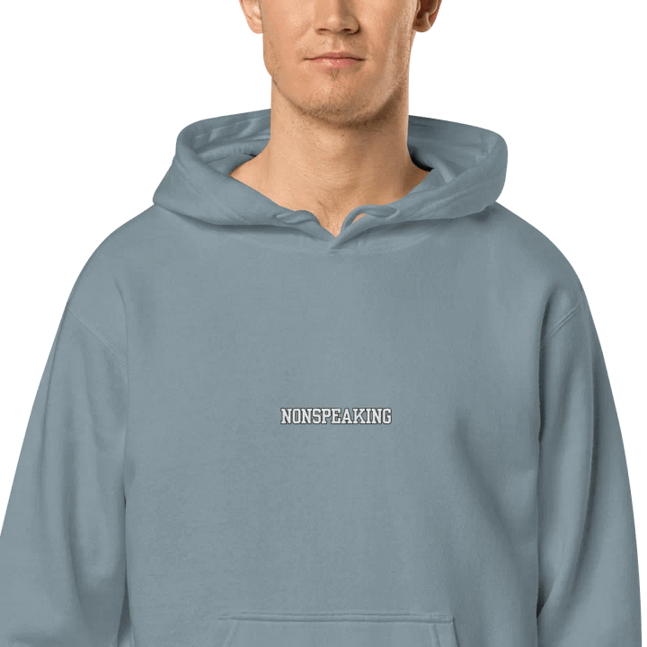 NONSPEAKING embroidered pigment hoodie product image (1)