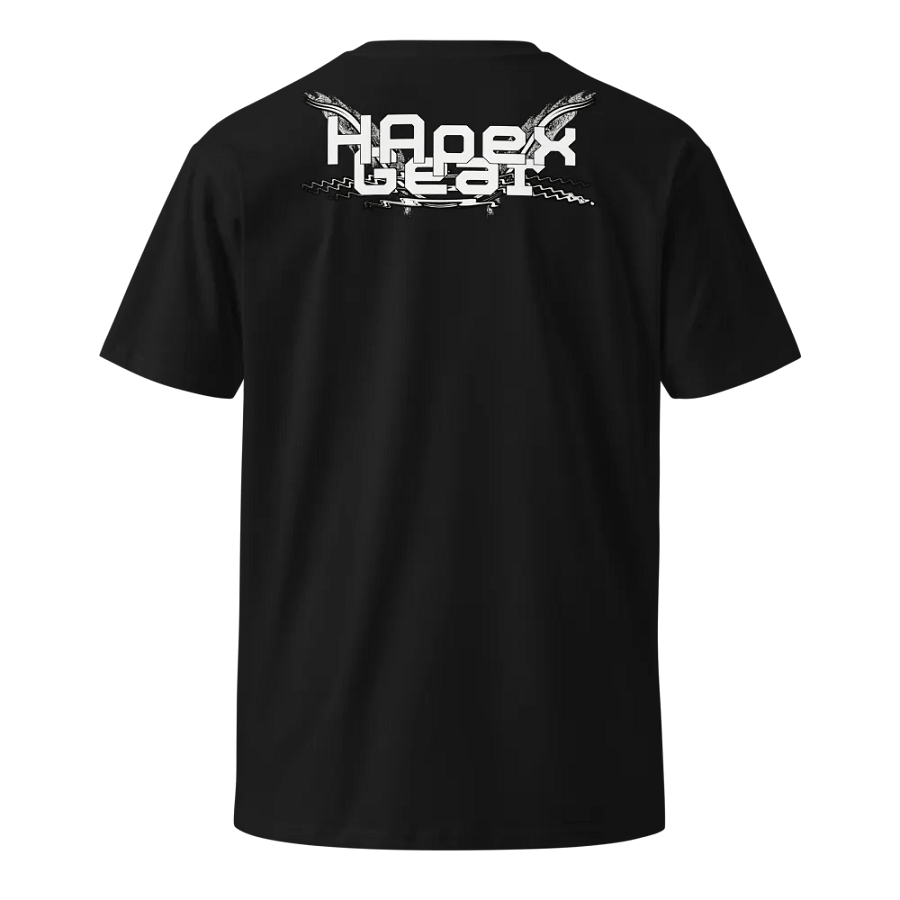 Unisex Premium T-Shirt - Print Embroidered Logo - White HApex Gear White Logo product image (2)
