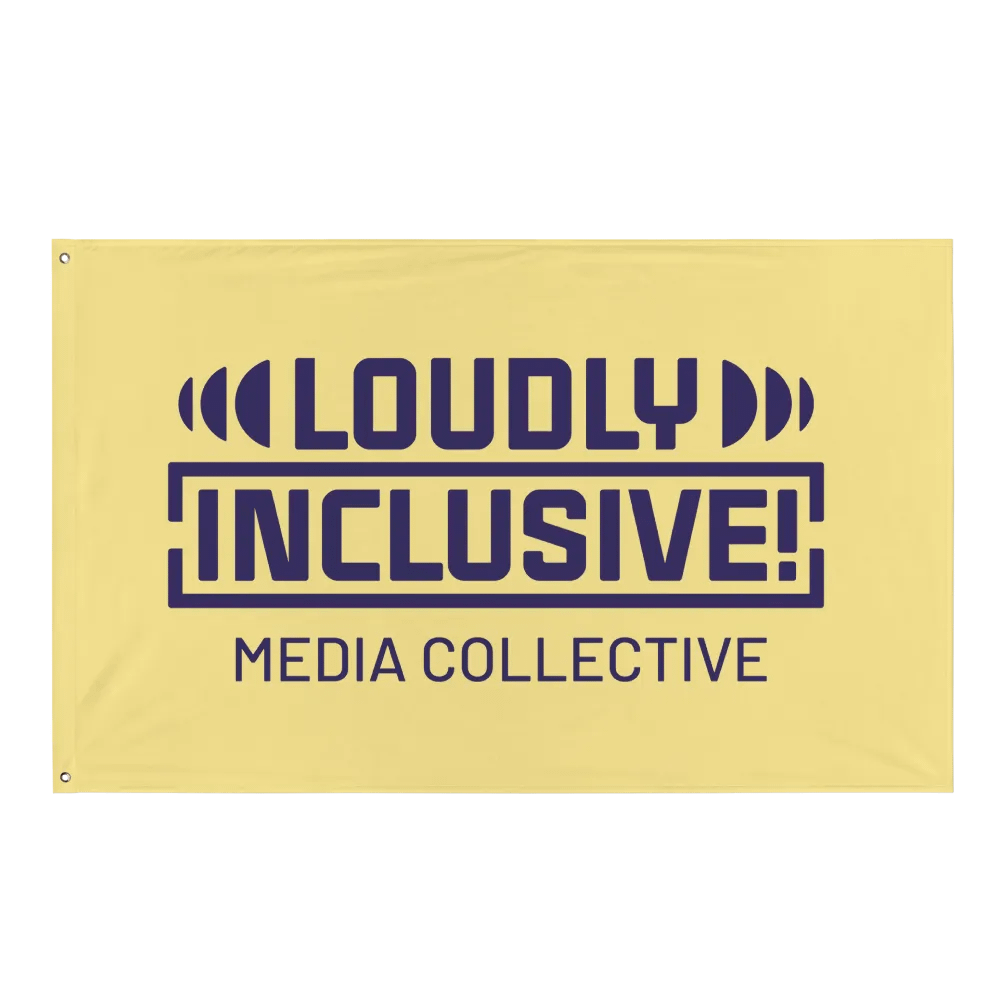 Yellow and Purple Logo Flag product image (1)