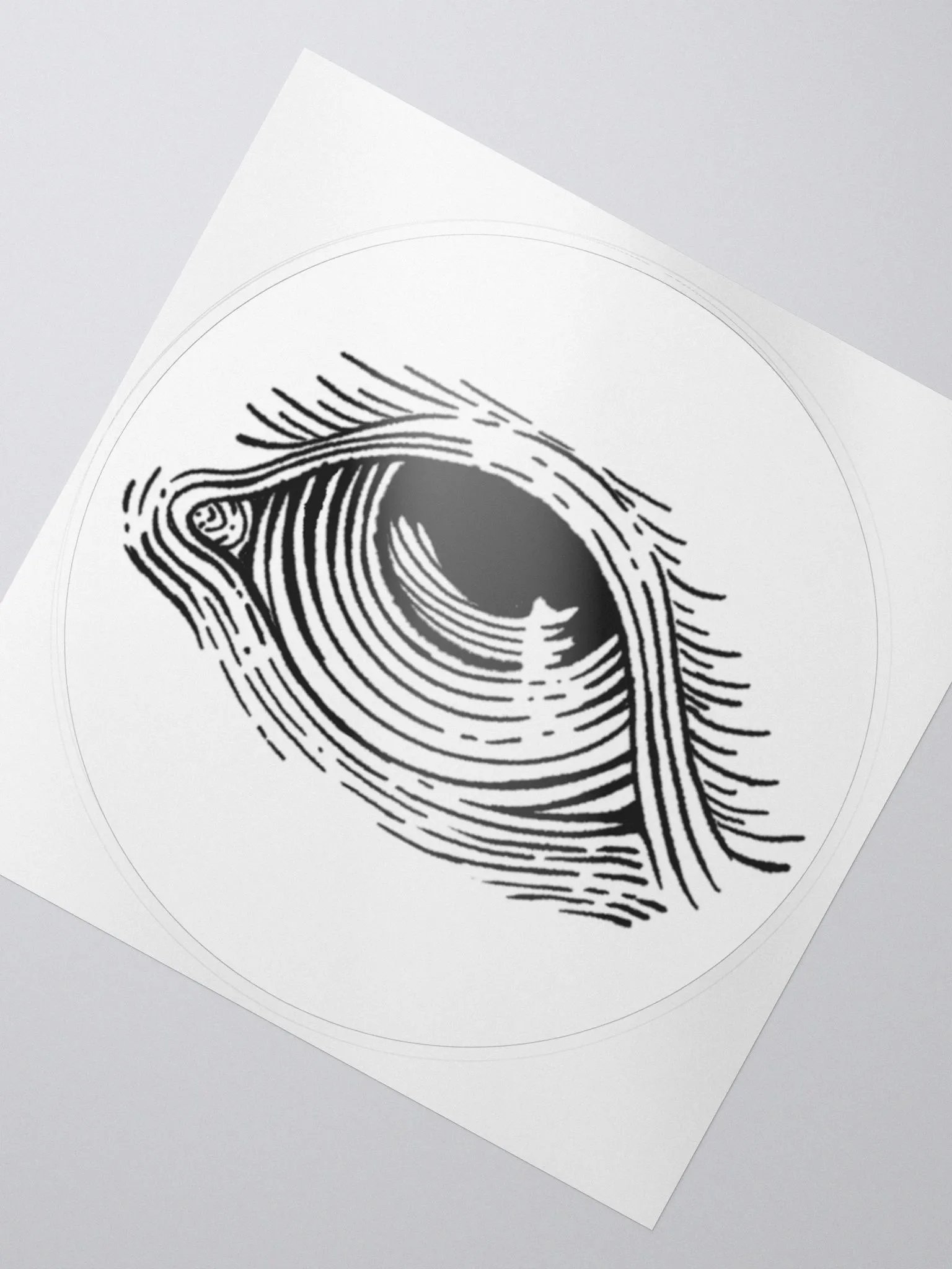 Woodcut Eye Sticker product image (2)