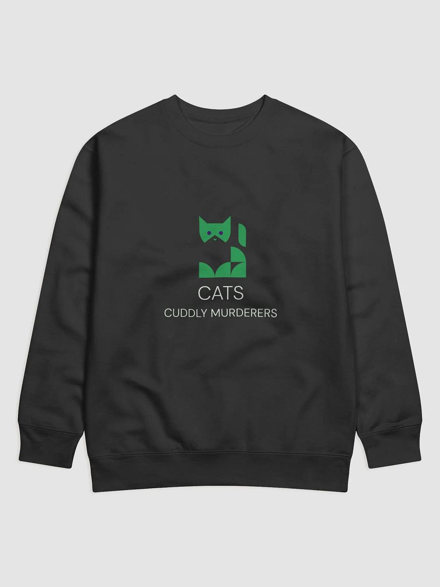 cats, cuddly murderers. stylized supersoft crewncuk hoodie product image (1)