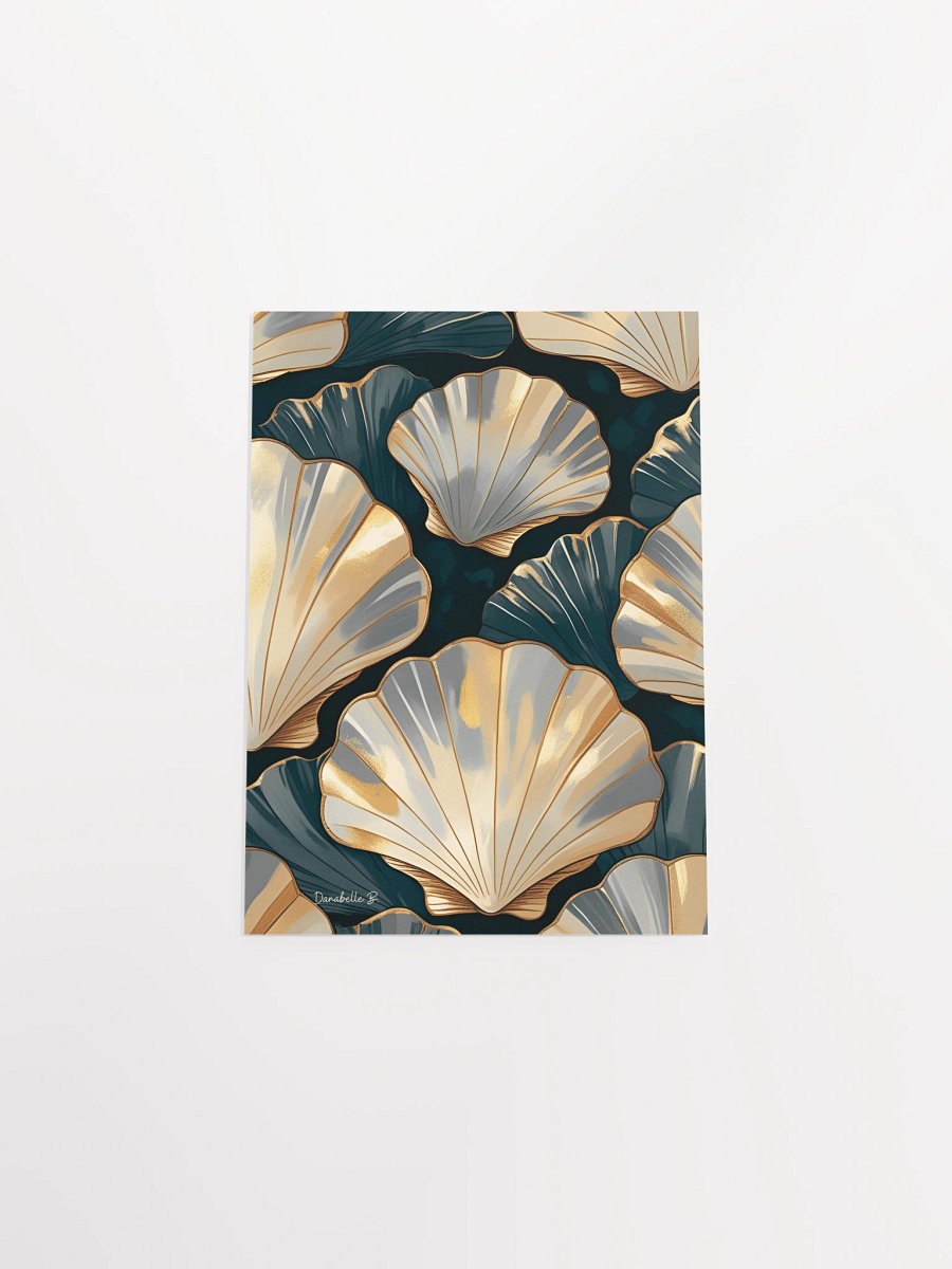 Poster artistique - Coquilles Saint-Jacques - 8 - Cadeau Déco Energie Vibratoire product image (8)