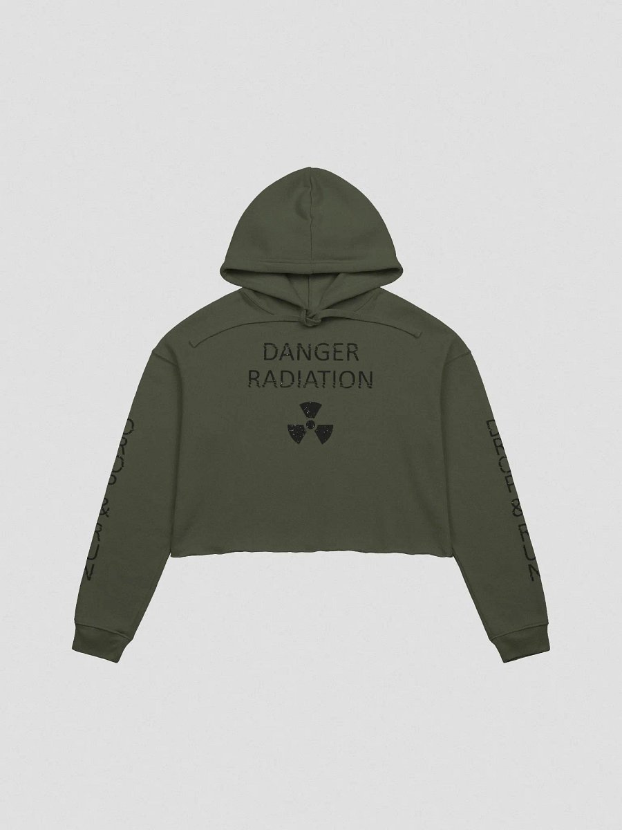 Co-60 Fan Club sleeve print fleece crop hoodie product image (2)