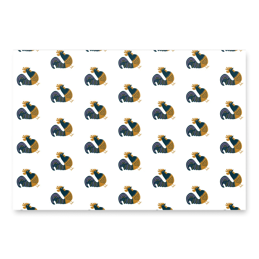 Rooster Wrapping Paper product image (3)