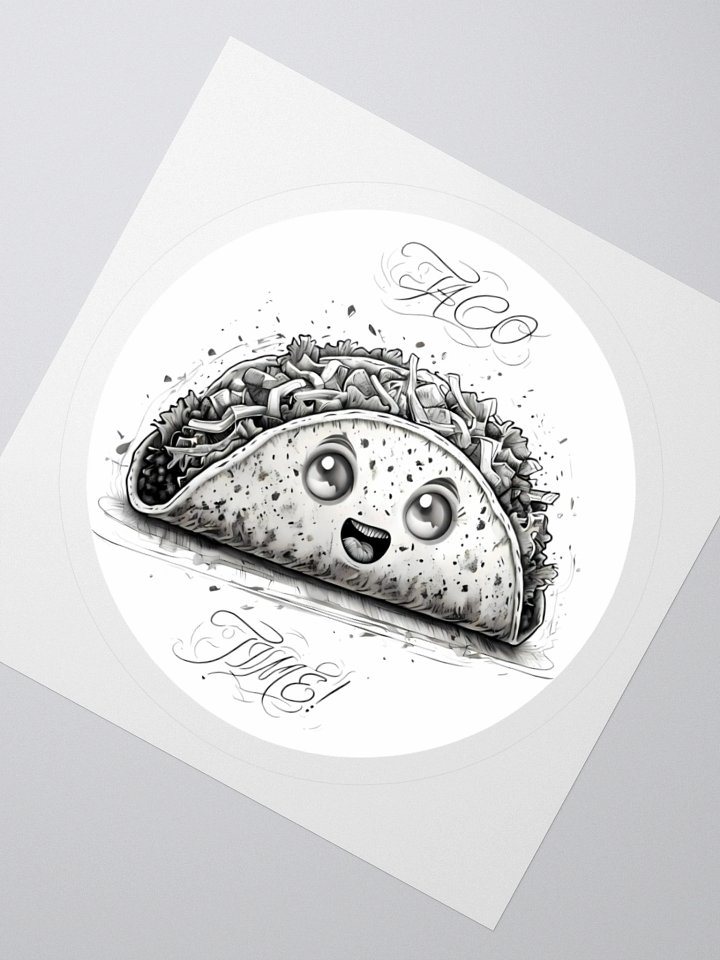 Cute Taco Time Sticker - Ideal for Taco Enthusiasts product image (5)