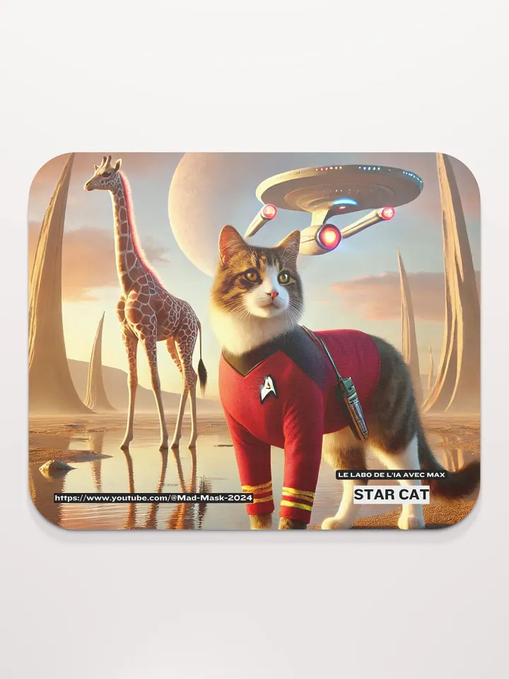 Classic Mouse Pad : Star Cat product image (2)