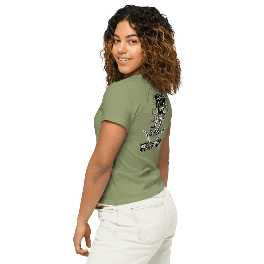 Fight Hard Earn Respect - Women's High-Waisted Tee product image (6)