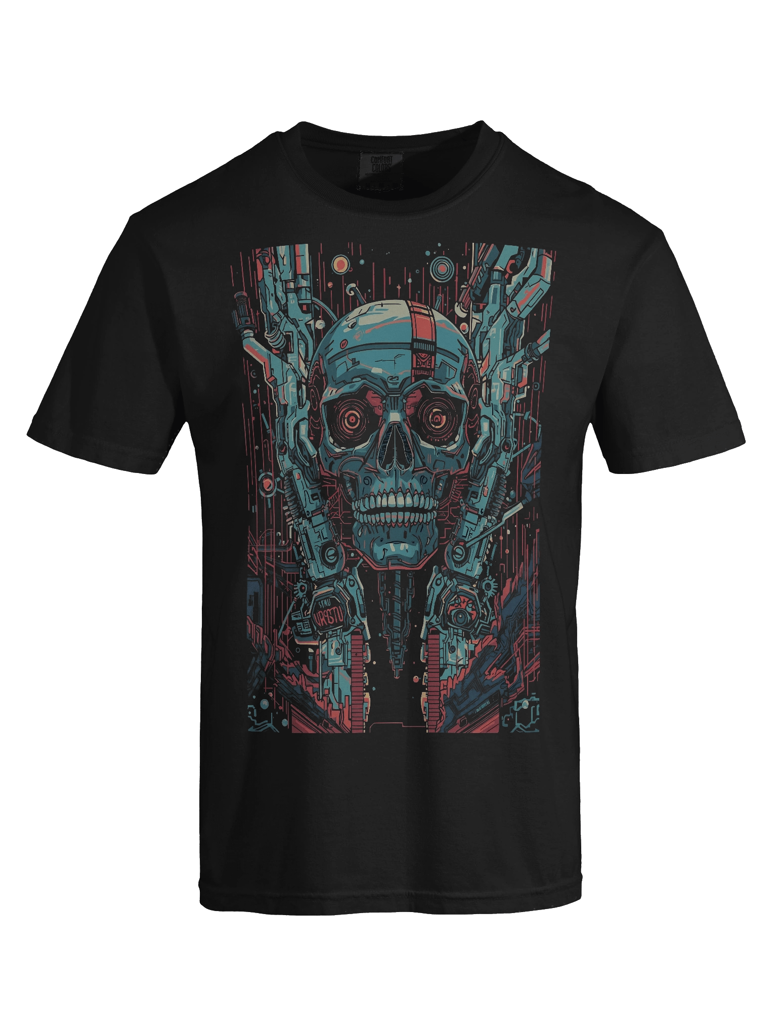Emerging Cyborg Skull Heavyweight T-Shirt product image (6)
