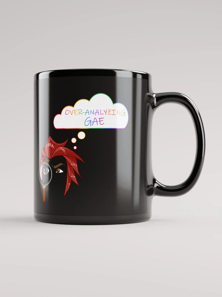 Overanalyzing Gae Black Mug product image (1)