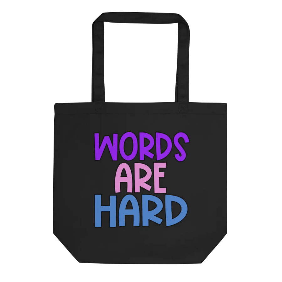Words Are Hard Tote Bag product image (1)