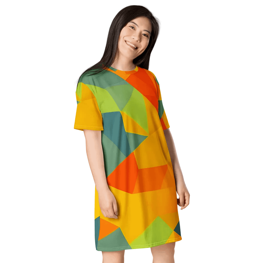 Polygon Paradise T Shirt Dress product image (7)