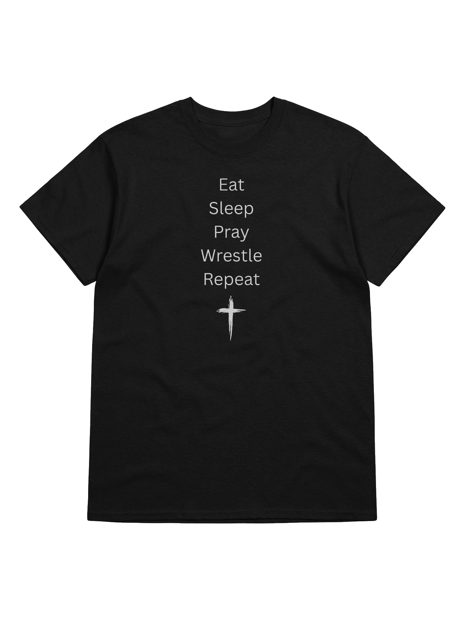 Eat Sleep Pray Wrestle Repeat T-Shirt product image (29)