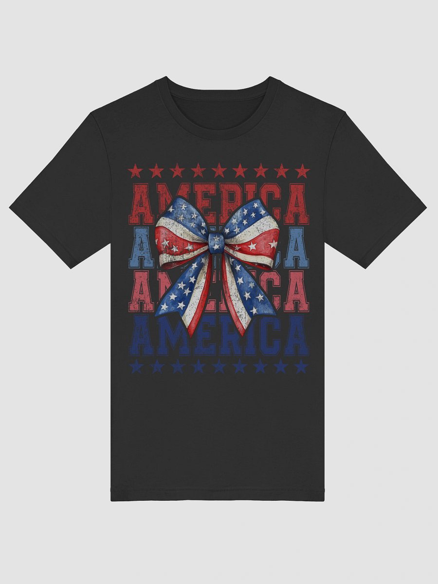 Patriotic Bow American Flag T-Shirt product image (38)