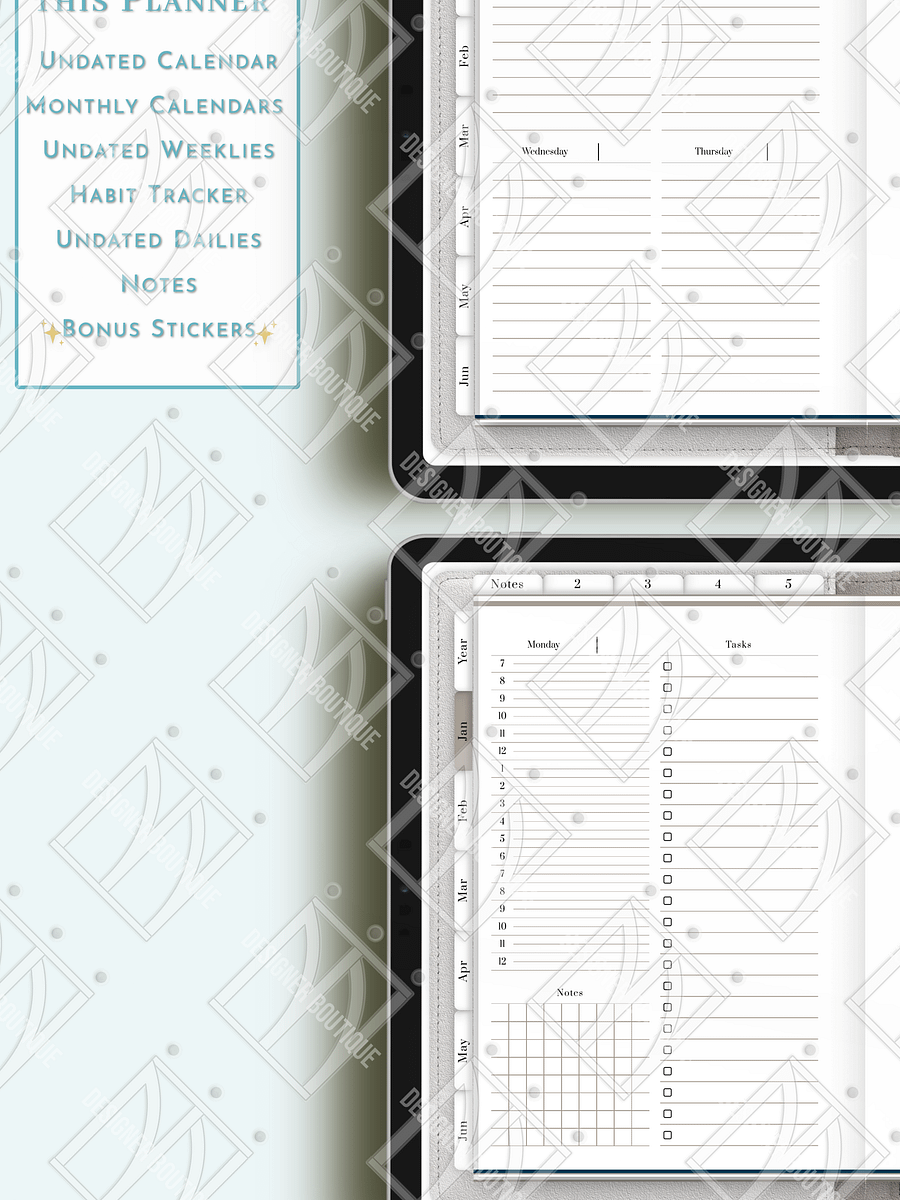 Simply Undated Digital Planner product image (2)
