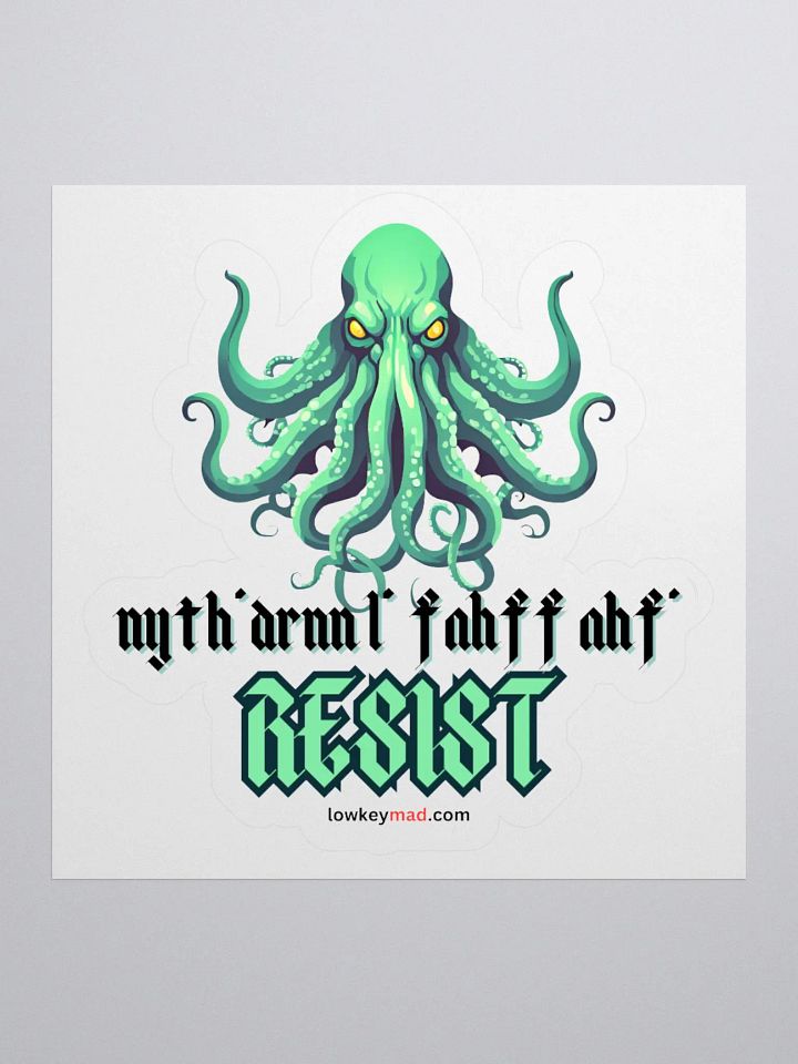Cthulhu Resists Sticker product image (1)
