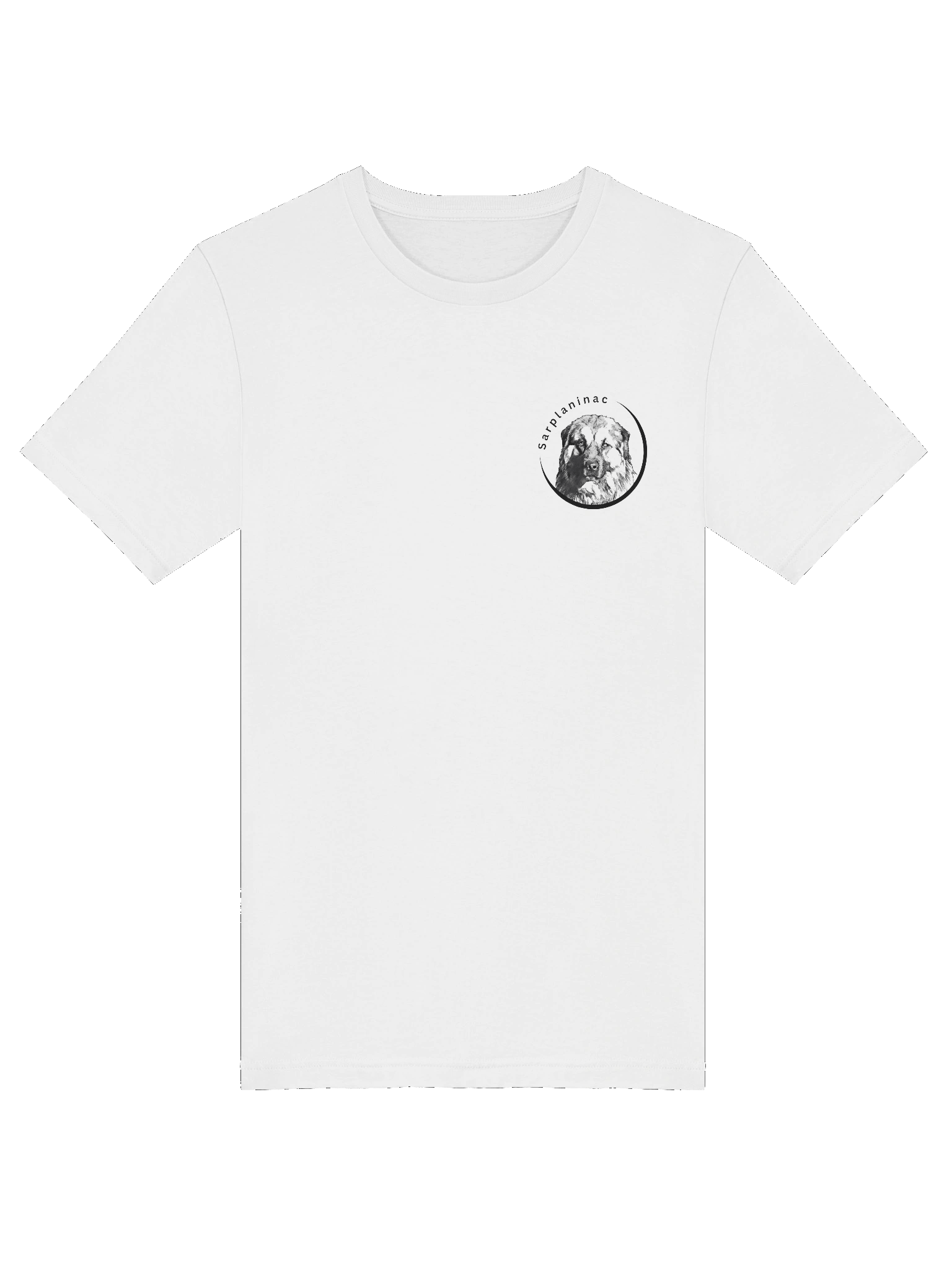 Sarplaninac Dog Portrait Tee | Monochromatic Breed Art product image (8)