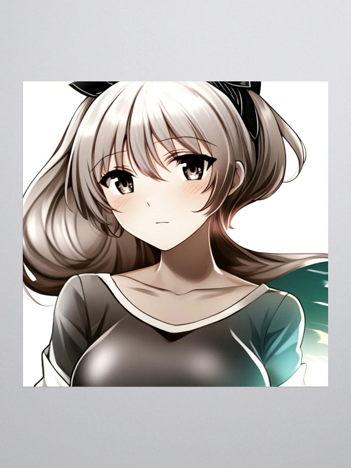 Anime Girl Sticker -original Art- 5.5X5.5 in. product image (1)