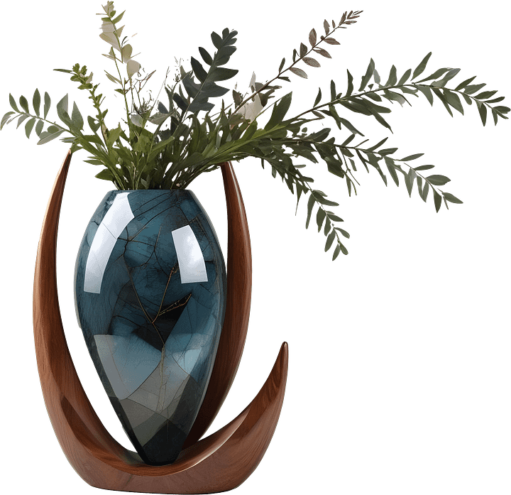 Celestial Symphony Crescent Vase – PNG product image (1)