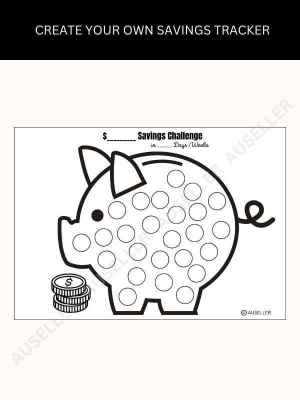 Piggy Bank Savings Tracker Bundle product image (7)