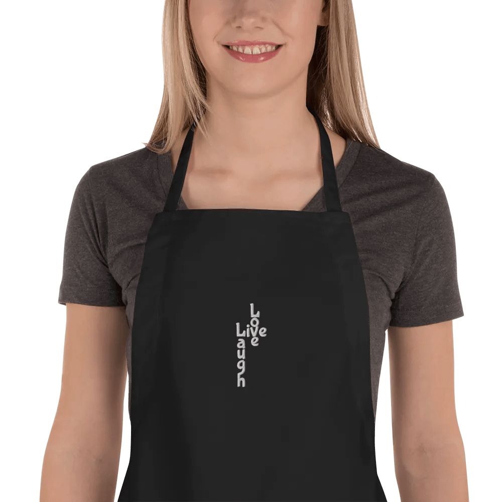 Live, Laugh, Love Embroidered Apron product image (1)