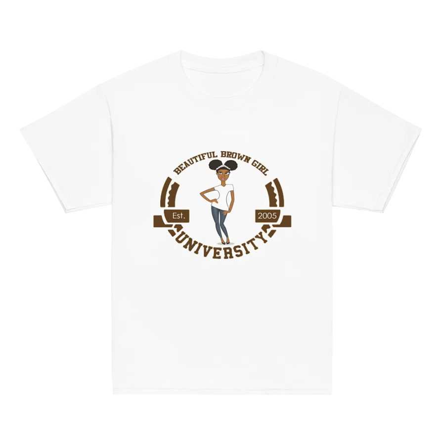 Beautiful Brown Girl University Youth Tee product image (2)